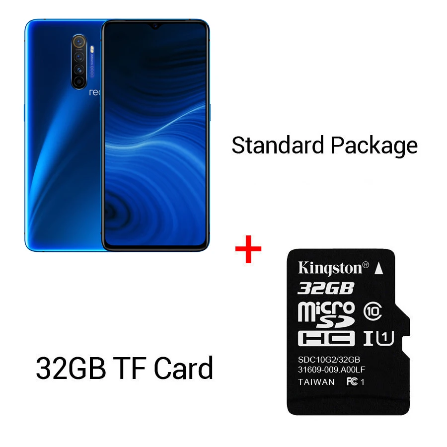 Blue N 32GB Card Realme X2 pro Android 9,0 CN версия OPPO смартфон 6,5 дюймов NFC 4000 мАч 4 камеры Snapdragon Face ID OctaCore мобильный телефон - Цвет: Blue N 32GB Card
