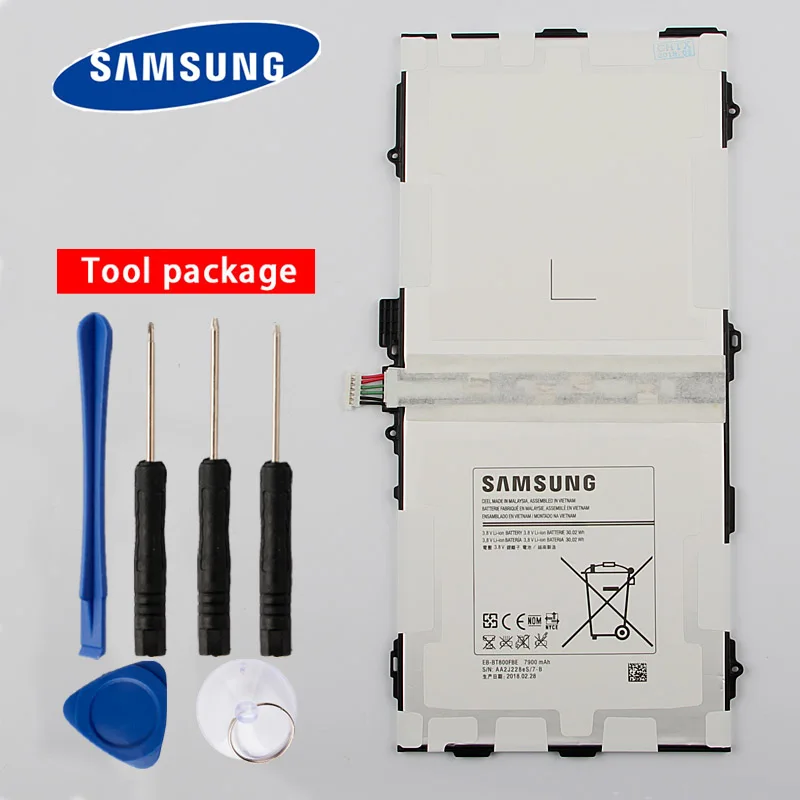 samsung высококачественный EB-BT800FBC аккумулятор для samsung GALAXY T800 Tab S 10,5 SM-T807 SM-T805C T801 7900mAh