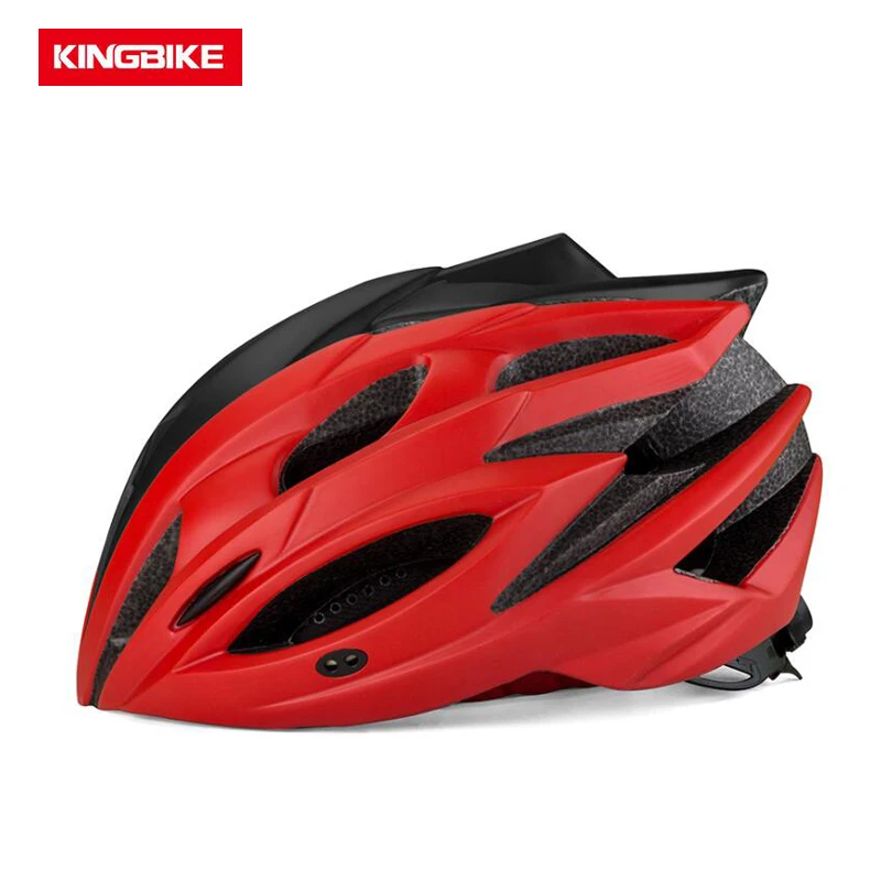 KINGBIKE велосипедный шлем casco bicicleta Кепка acete дорожные горные шлемы Защитная Кепка на открытом воздухе дышащий MTB защитный шлем для верховой езды - Цвет: Red
