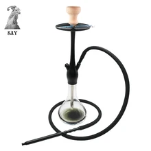 SY Средний размер стеклянный кальян набор наргиле, кальян с металлическим углем щипцы для курения водопровод Chicha Аксессуары 3 цвета