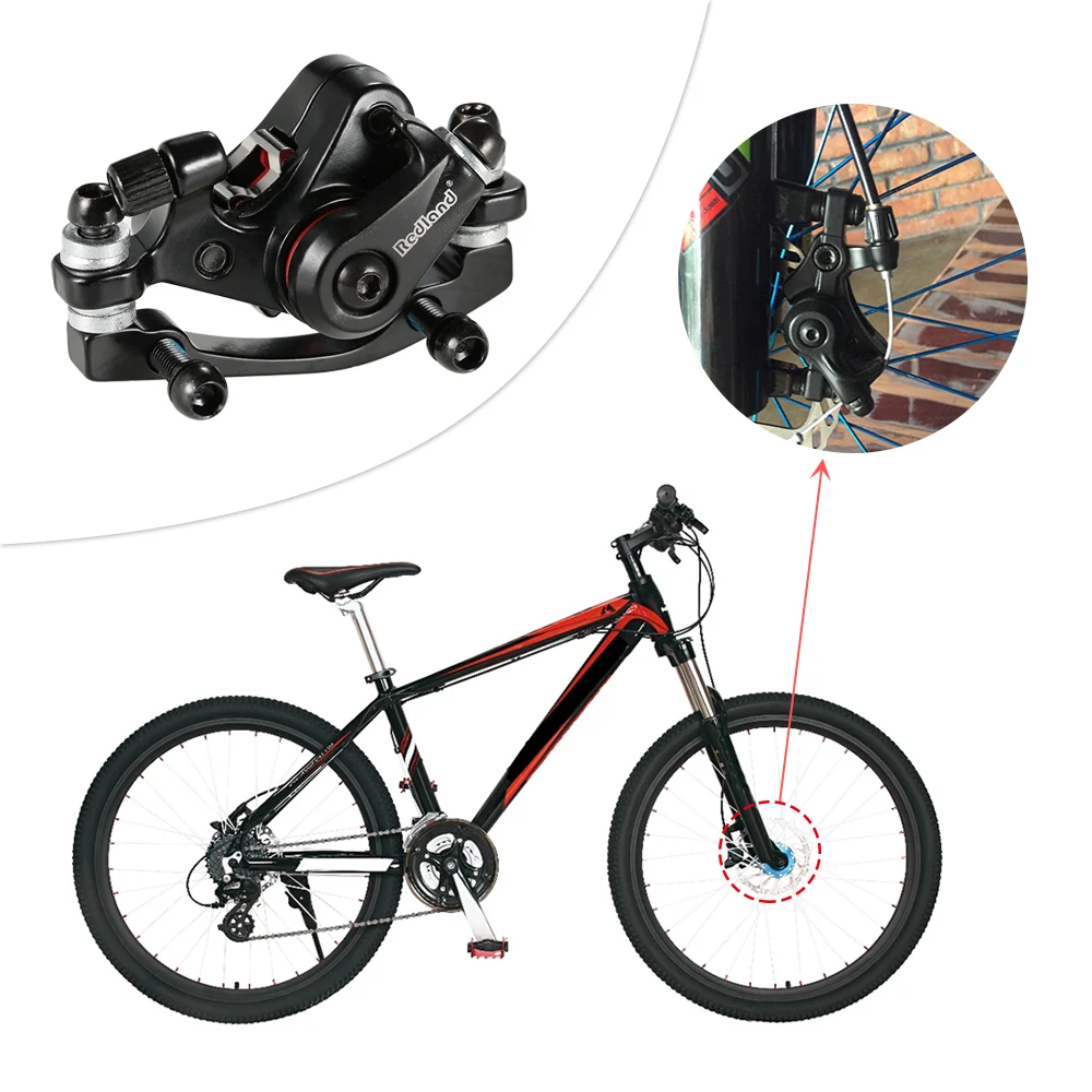 Алюминиевый сплав велосипедный тормоз Открытый Велоспорт MTB горный велосипед передний дисковый тормоз механический суппорт