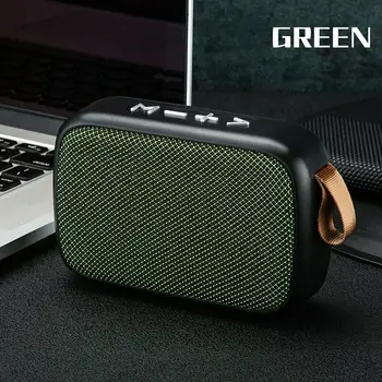 

Portable Bluetooth V4.2 Speaker Outdoor Wireless Subwoofer Stereo Music Fashion Durable Loudspeaker 11.2 x 8 x 3.5cm
