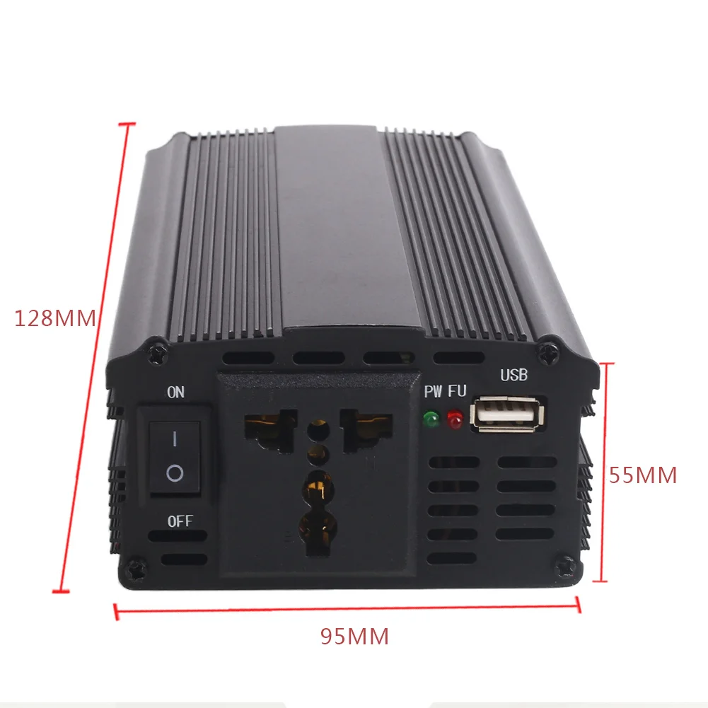 Автомобильный инвертор, преобразователь, стабильная мощность, инвертор, адаптер, электроника, 300 Вт, dc12в до ac220в, портативный