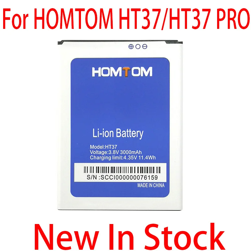 Новый 3000 мА/ч Батарея для HOMTOM HT37 / PRO мобильный телефон + номер