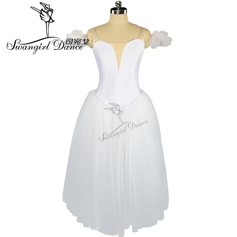 Adult white fairy ballet tutu dress girls professional romantic ballet tutu dress performance ballet costumesBT9028