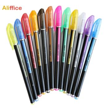 

Gel Ink Roller Ball Cute Pens 12 colors for School Office Stationery Pen 1.0 mm Plastic Material Set of Packs Supplies