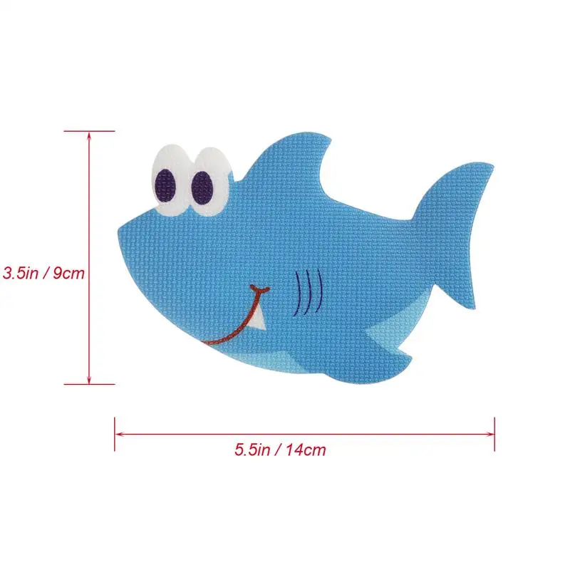 5 шт. Ванна Нескользящая Защитная Наклейка для протектора в форме акулы для ванной