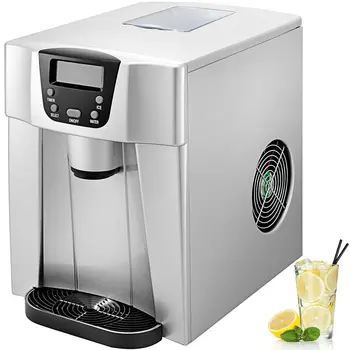 

Ice Maker LCD Screen Bullet Ice Making 1kg Storage 26 lbs per 24H Wide Application High Quality ABS Housing