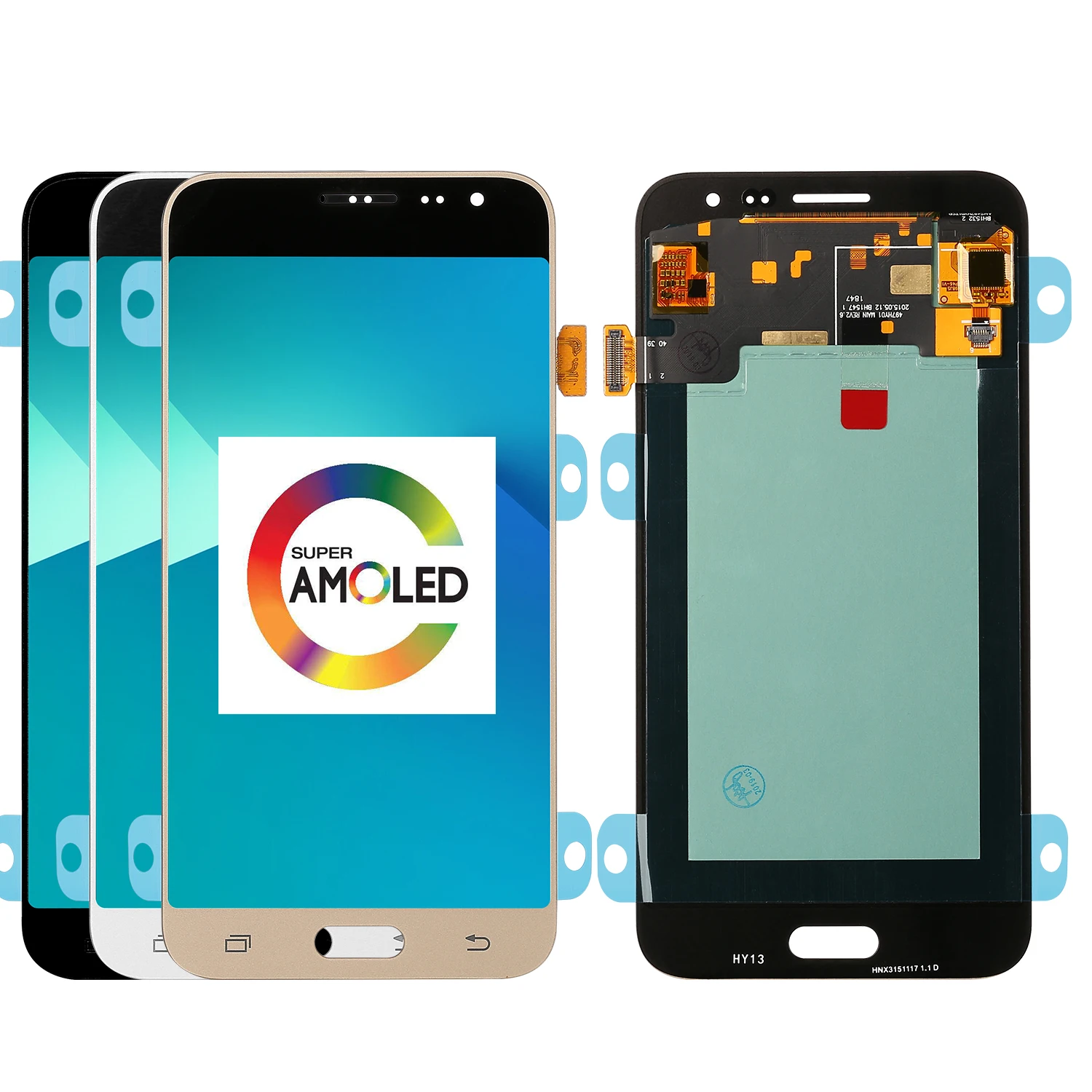 5 0 дюймовый супер AMOLED LCDs для Samsung J3 2016 SM-J320 J320F J320H J320M J320FN ЖК-дисплей с сенсорным