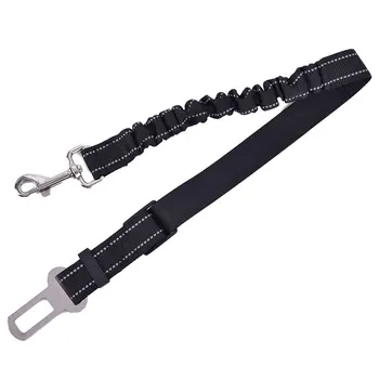 

Elastic Dog Seat Belt Pitbull Puppy Vehicle Car Safety Lever Auto Traction Rope Leash Pet Supplies Reflective Nylon Retractable