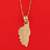 Haute Corse Map Pendant Necklace For Women Men Corsica La Corse Country Maps Jewelry 3