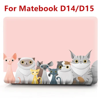 

Cute Case for Huawei Matebook D14 D15 Cartoon Animal Matte Clear Cover for Matebook D 14 15 2020 Case Accessories Funda Carcasa