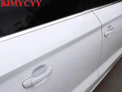 BJMYCYY автомобильный Стайлинг из нержавеющей стали декоративные блестки для автомобильной наружной двери для Audi A3