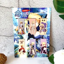 6 шт. Fate/stay night Аниме Закладка на магните Мультфильм Закладка-магнит ребенок студента каваи подарок закладки для офиса канцелярские принадлежности