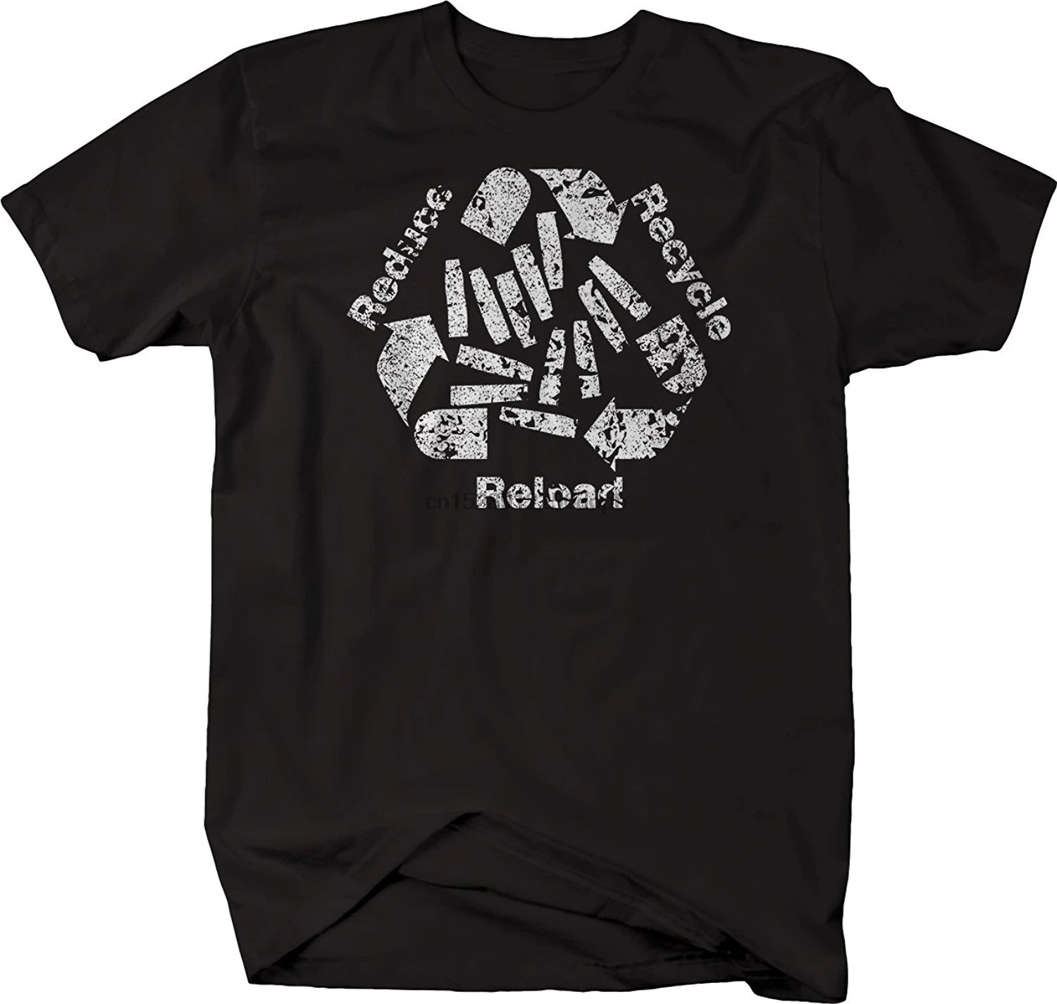 2019 New Fashion Cotton T-shirt Ammo Bullets Reduce Recycle Reload Design Tshirt Casual Tee Shirt | Мужская одежда
