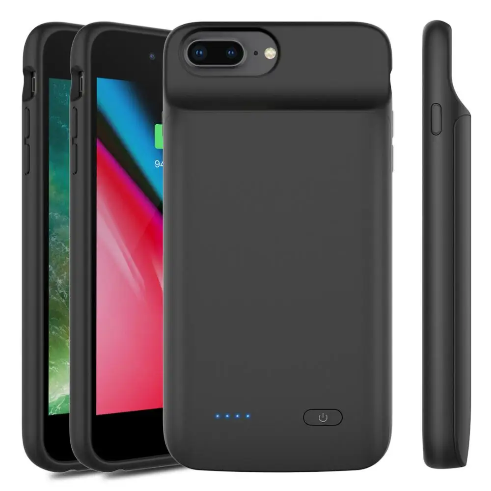 5000mA для iPhone 6 P/7 P/8 Plus внешний аккумулятор зарядное устройство чехол аудио разъем портативный внешний аккумулятор Зарядка Защитная крышка