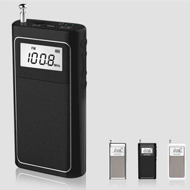 

Portable TF card MP3 music player mini charging DSP stereo FM radio audio sound broadcasting horn speaker headset walkman radios