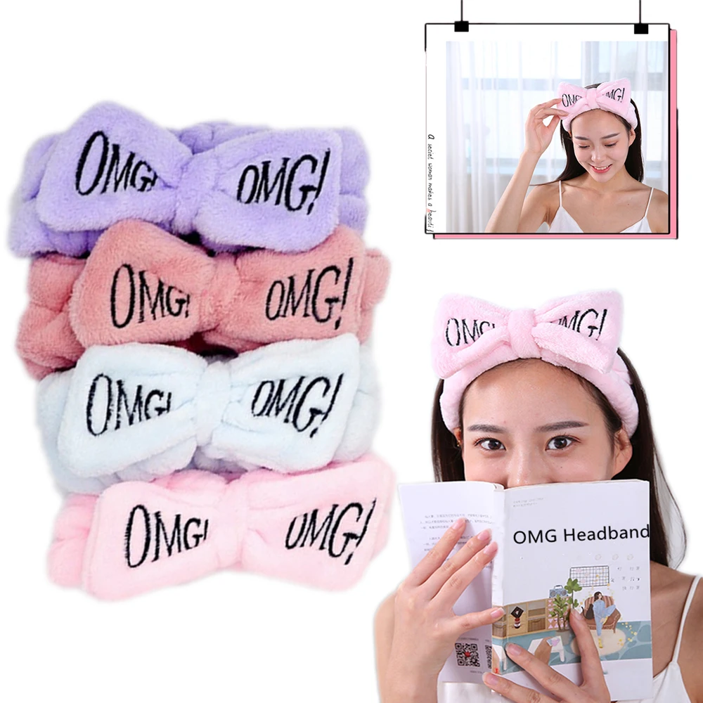 2020 OMG оголовье для мытья лица женщин Корейский головной убор мягкий коралловый
