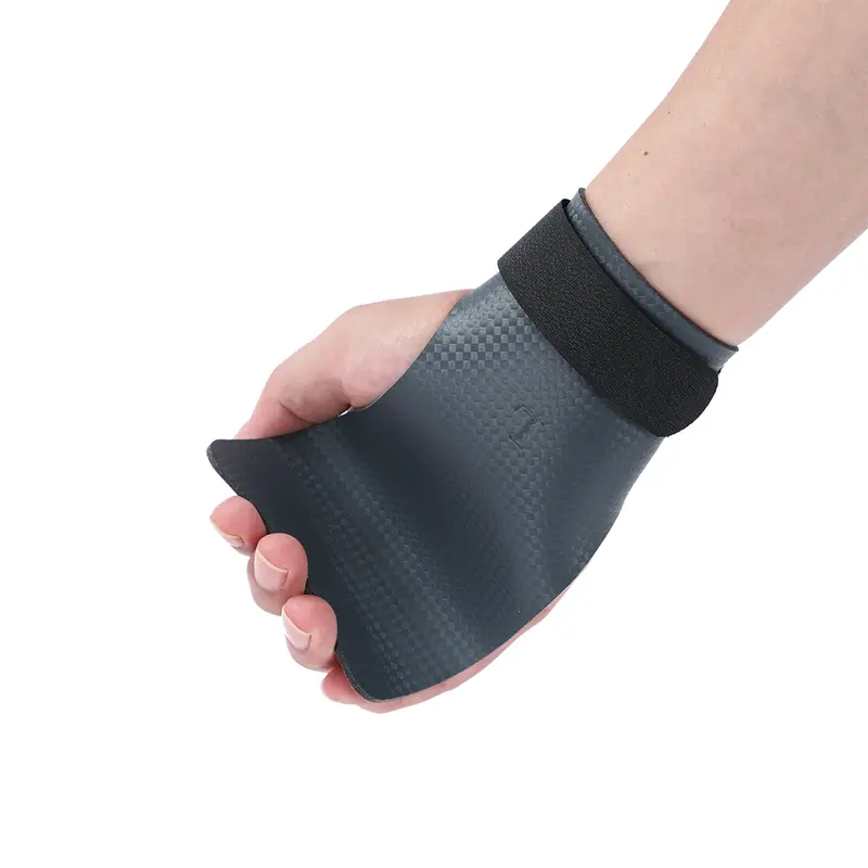 A Pair of Carbon No Finger Hole Hand Grips for Crossfit Pull Ups Cross Training Kettlebell Gymnastics Workout Palm Protector - Image 5