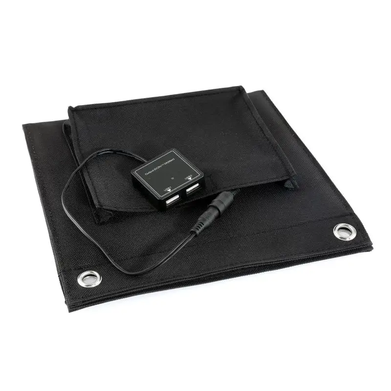 Portable solar charger 12V 25W outdoor portable folding solar cells charger foldable solar panel charger mobile power bank phone battery USB port