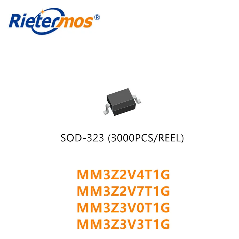 

3000 шт., SOD323 MM3Z2V4T1G MM3Z2V7T1G MM3Z3V0T1G MM3Z3V3T1G MM3Z2V4T1 MM3Z2V7T1 MM3Z3V0T1 MM3Z3V3T1