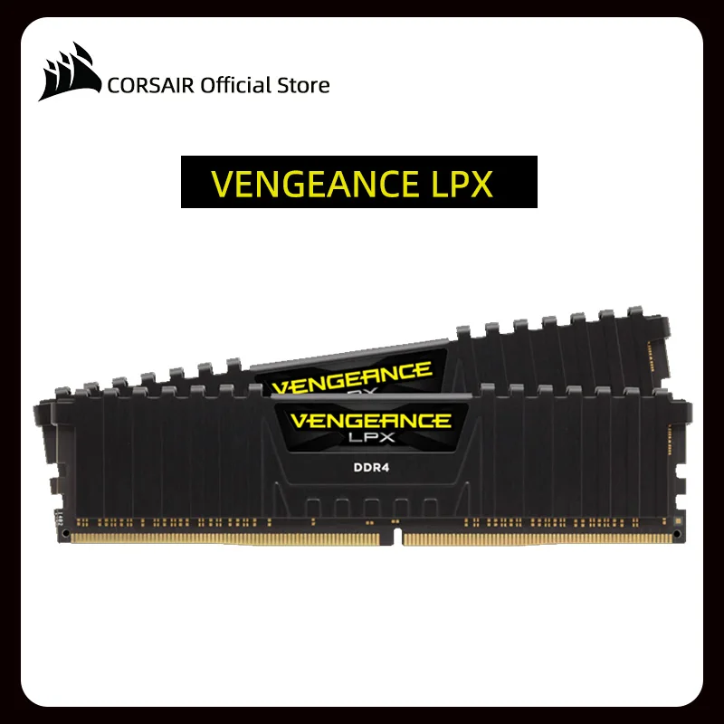 Модуль ОЗУ CORSAIR Vengeance LPX 8Gx2 16Gx2 DDR4 PC4 2666 МГц 3000 3200 для настольных ПК память 16 Гб 32Gx2 DIMM