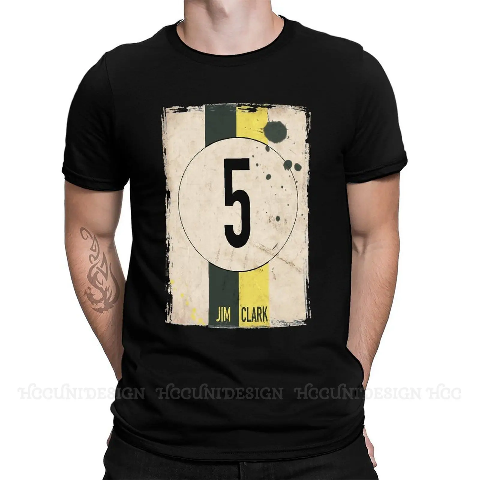 Maglietta Da Uomo Formula 1 Di Alta Qualità Team Lotus Jim 003 Numero Camicia In Puro Cotone Tees Harajuku Per Adulto