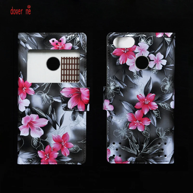 

dower me New Fashion Colorful PU Leather Flip Case Cover For Haier Power P11 Smartphone