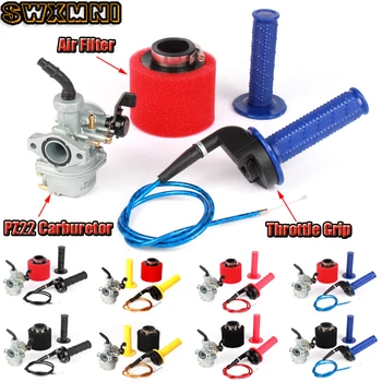

Engine PZ22 22mm Carburetor & 38mm Air Filter Throttle Grip For Keihin 125cc KAYO Apollo Kandi dirt/pit bikes monkey bikes ATV