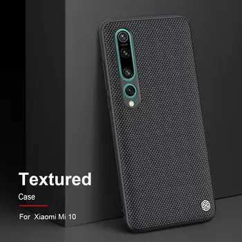 

For Xiaomi Mi 10 Mi10 Pro Nillkin Textured Nylon Fiber case for Xiaomi Mi10 case back cover Non-slip durable business fit case