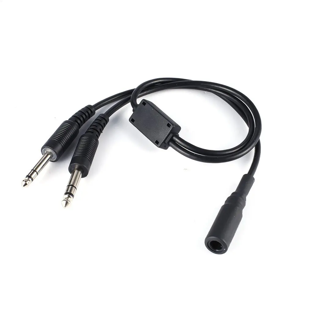 Replacement Helicopter to General Aviation Headset Adapter Cable David Clark AVCOMM U 174