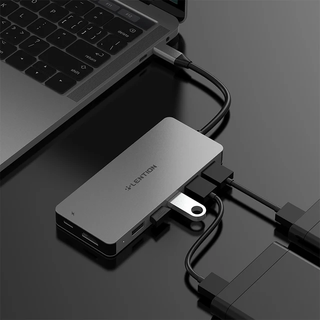 USB HUB  to Multi USB 3.0 HDMI Adapter Dock for M1 MacBook Pro Air 13.3 Accessories USB-C Type C 3.1 Splitter 11 Port USB C HUB 4