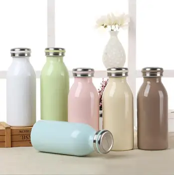 

bpa-free Insulated 350ml 5 colors milk vacuum cup stainless steel thermos cup FLASK water bottle sports travel mug