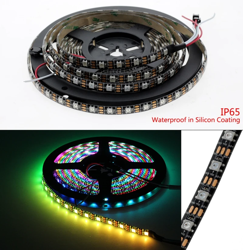 SZYOUMY WS2811 5050 прокладки СИД светильник 12v 30/60 Led/m 2811 Пиксели программируемый индивидуальные адресная система Светодиодная лента светильник