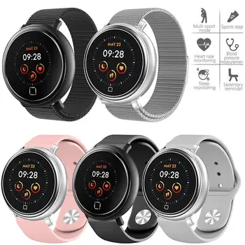 

Round Touch Screen Men Women Bluetooth Smart Watch Heart Rate Monitor SMS Call Reminder Remote Camera for iOS Android Cell Phone