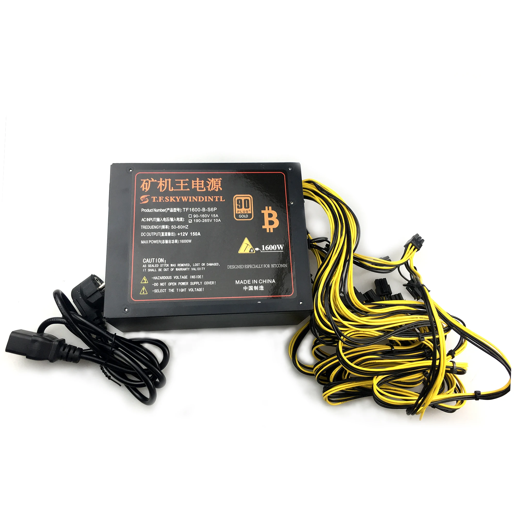 1600W Mining Machine Power Supply PSU For Bitcoin Miner S7 S9 12.5T 13T 13.5T