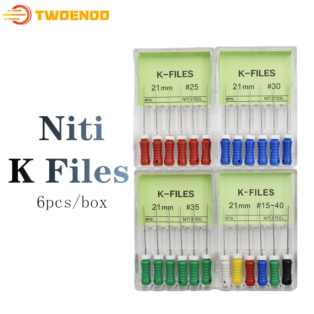 Стоматологические 10 коробок Niti K файл 21 мм Endo файлы Эндодонтические