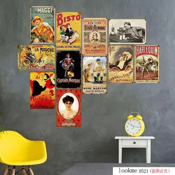 

Captain Morgan Metal Tin Sign Bar Pub Man Cave Vintage Plaque Poster Home Kitchen Decor