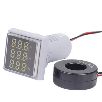 

Voltmeter Ammeter Hertz Meter, Signal Lights, Voltage Current Frequency Combo Meter, Three Display Indicator Tester ST17VAH