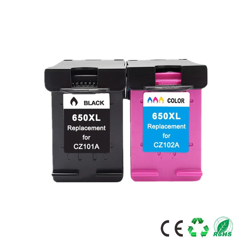 4Pack Compatible Ink Cartridge 650XL Replacement for hp650 for hp 650 xl Deskjet 1015 1515 2515 2545 2645 3515 4645 Printer
