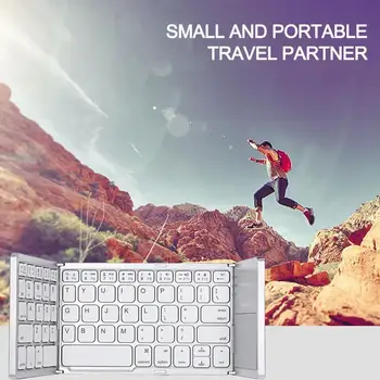 

Mini Foldable Keyboard Bluetooth Wireless Keypad with / Phone Android Touchpad Samsung ipad For iOS Xiaomi / Tablet Windows Q6Z7