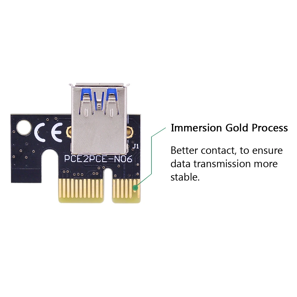 CHIPAL VER006 PCI E карта расширения 006 PCIE 1X до 16X удлинитель 60 см USB 3 0 кабель SATA 4Pin мощность