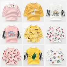 Camiseta de algodón de manga larga con estampado de ballena para bebé, ropa de invierno para niña pequeña, blusa de disfraz