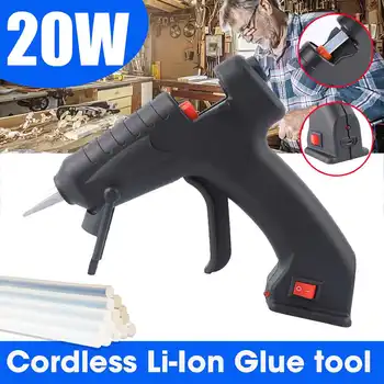 

20W 110V-240V Hot Melt Glue Guns with 7MM*200MM Glue Sticks DIY Thermo Mini Adhesive Cordless Li-Ion Glue Guns Repair Heat Tools