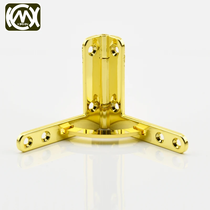 Golden 2 шт. 38*43 мм* 95deg KIMXIN высокое качество цинковый сплав петли для шкафа для коробки часов ювелирные изделия деревянные части W-332 - Цвет: Golden