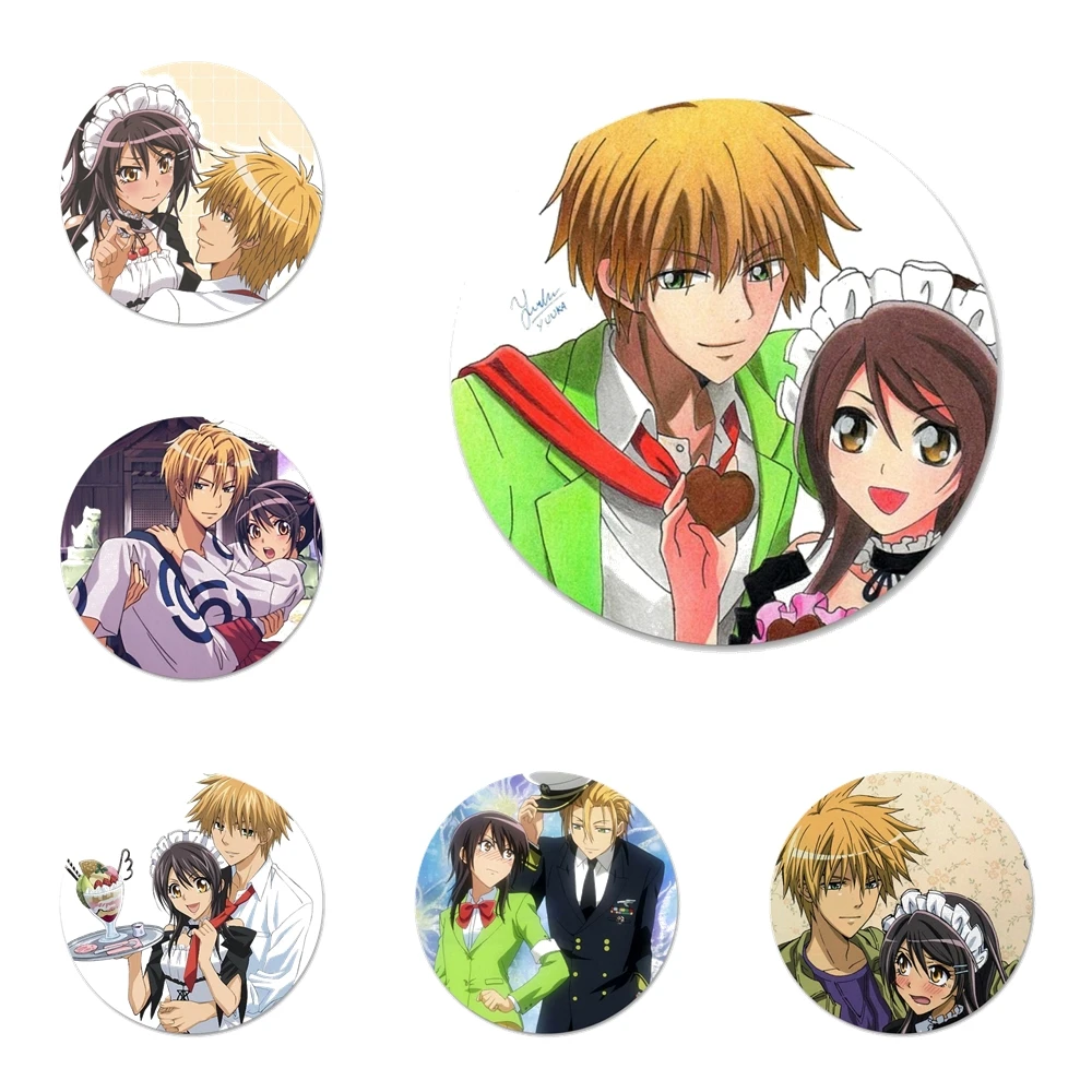 Anime Maid sama kaichou wa Newest Super Cute Brooch Pin Cosplay Badge Accessories For Clothes Backpack Decoration Gift 58mm | Дом и сад