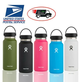 

Hydro Flask Bottle 32 OZ/40 OZ Wide Mouth with Flex Cap 2.0, Stainless Steel Vacuum Insulated HydroFlask Water Bottle