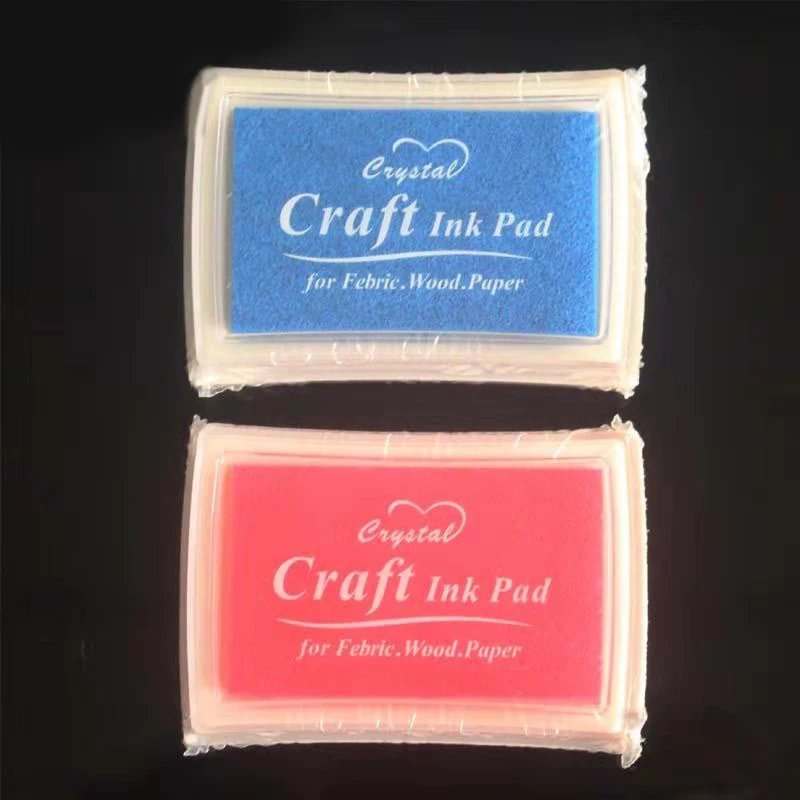 Special DIY printing pad rubber stamp pad color rectangular concave waist big printing mud rubber chapter 5