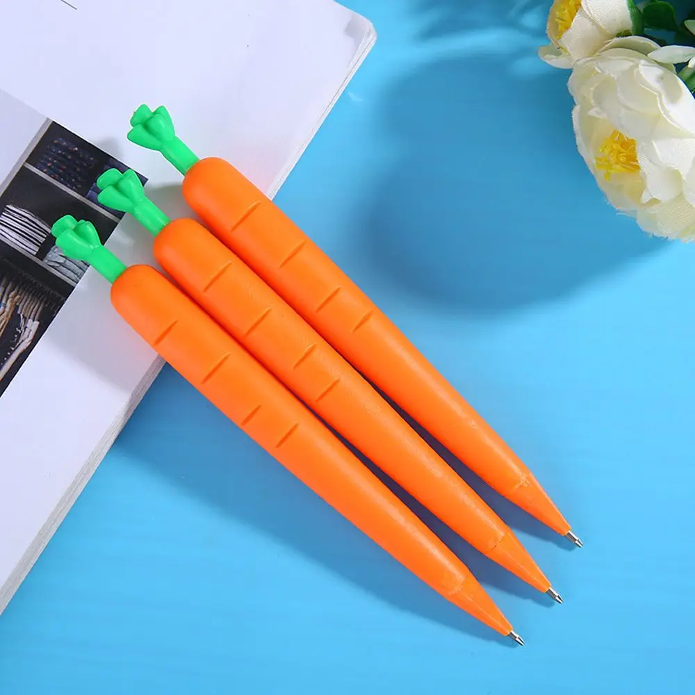 

2pcs Silicone Carrot Vegetable 0.5mm Mechanical Pencil Automatic Pens Kawaii Stationery Cute School Office Press Pencil Supplies