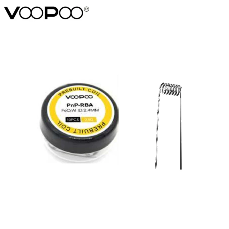 VOOPOO PnP RBA Wire 10 шт./упак. DIY MTL Half-DL PnP-RBA Prebuilt Coil 0.6ohm для катушки | Электроника
